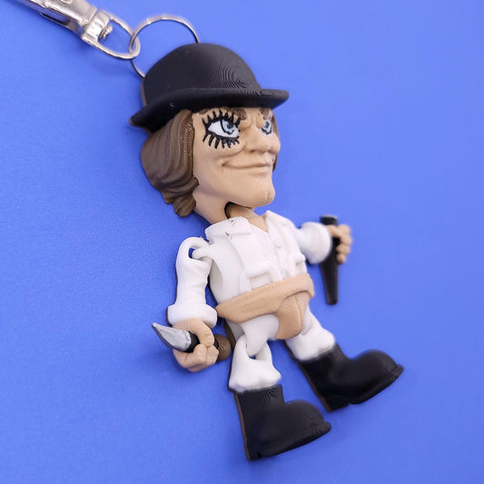 Crazy Alex Jiggly Keychain - One of a Kind, Original Designs, Unique Artist Made Keychains