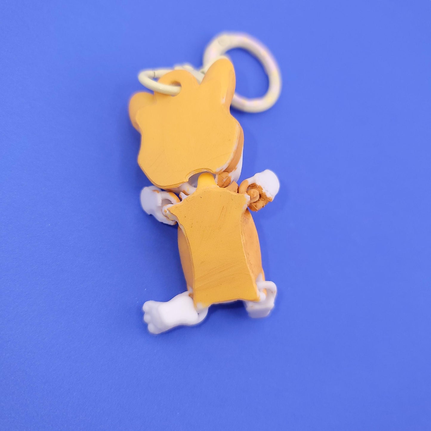 Kooky Corgi Jiggly Keychain - One of a Kind, Original Designs, Artist Made Keychains