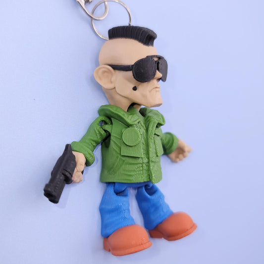 Vengeful Travis Jiggly Keychain - One of a Kind, Artist Designed Keychains