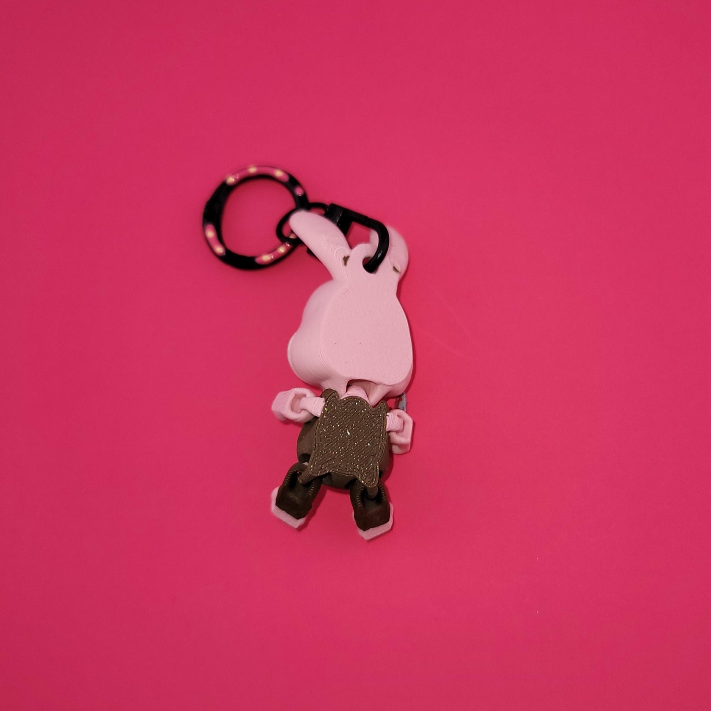 Psycho Rabbit Jiggly Keychain - One of a Kind, Artist Designed Keychains