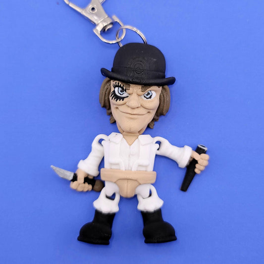Crazy Alex Jiggly Keychain - One of a Kind, Original Designs, Unique Artist Made Keychains