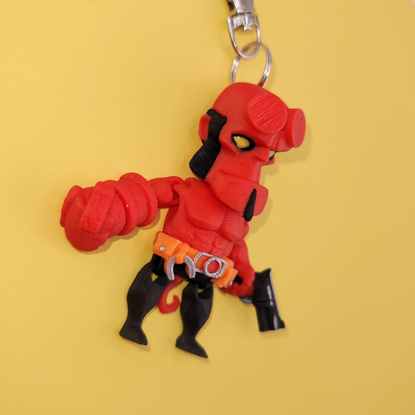 Hellguy Jiggly Keychain - One of a Kind, Artist Designed Keychains