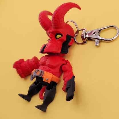 Hellguy Jiggly Keychain - One of a Kind, Artist Designed Keychains