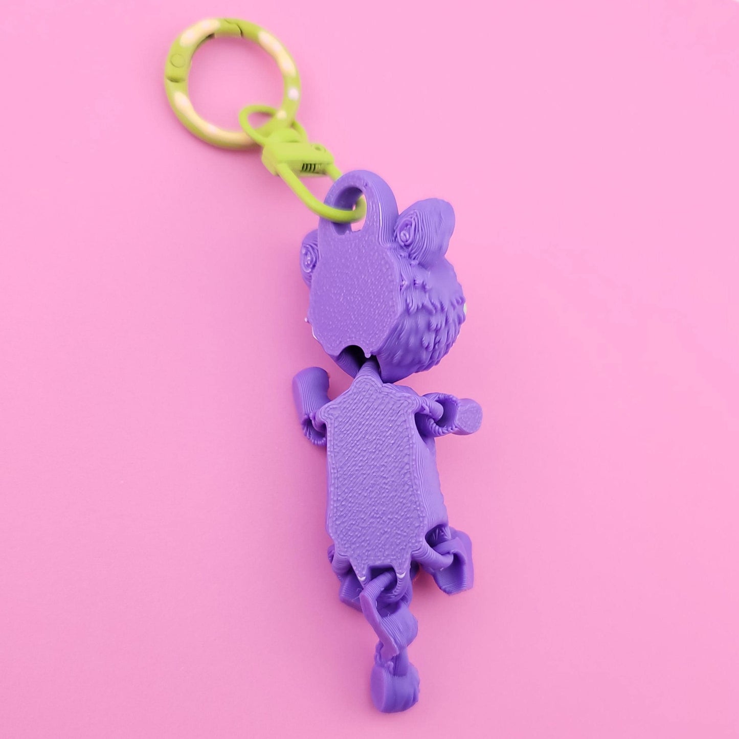 Feral Alleycat Jiggly Keychain - One of a Kind, Artist Designed Keychains