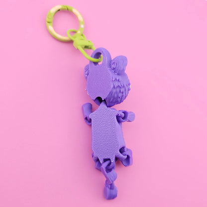 Feral Alleycat Jiggly Keychain - One of a Kind, Artist Designed Keychains