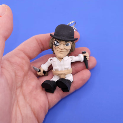 Crazy Alex Jiggly Keychain - One of a Kind, Original Designs, Unique Artist Made Keychains