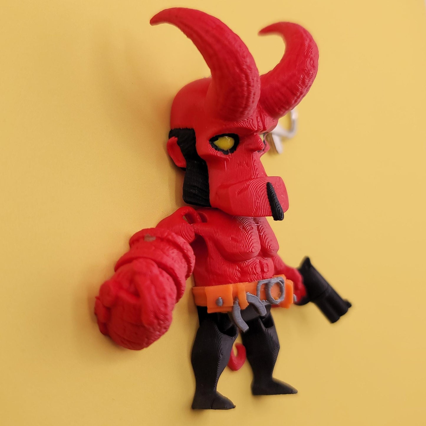 Hellguy Jiggly Keychain - One of a Kind, Artist Designed Keychains