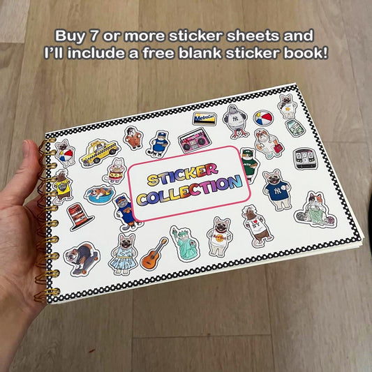 Baseball Buddies Waterproof Sticker Sheet – Animals in Uniform