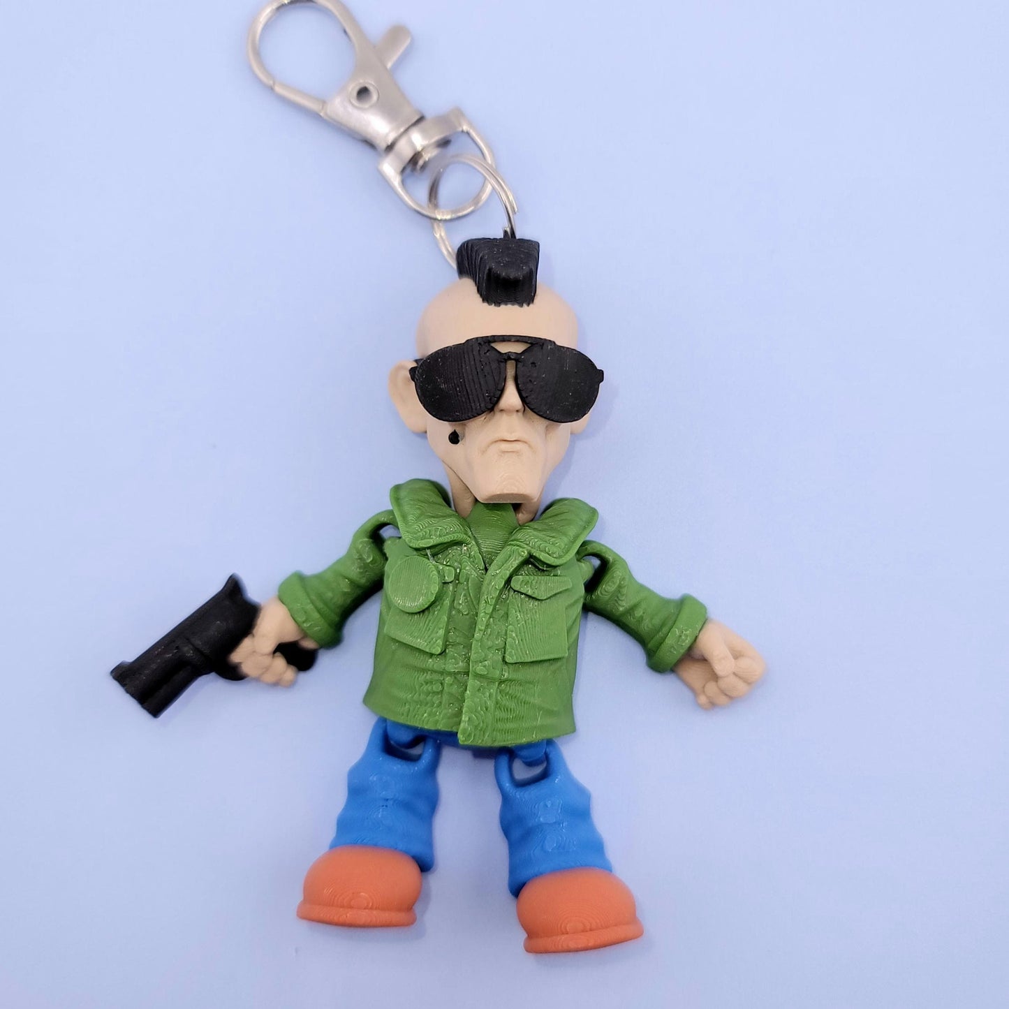 Vengeful Travis Jiggly Keychain - One of a Kind, Artist Designed Keychains