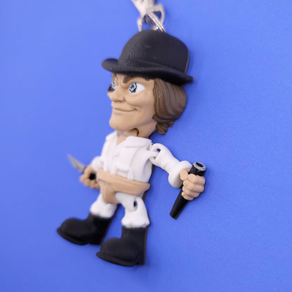 Crazy Alex Jiggly Keychain - One of a Kind, Original Designs, Unique Artist Made Keychains