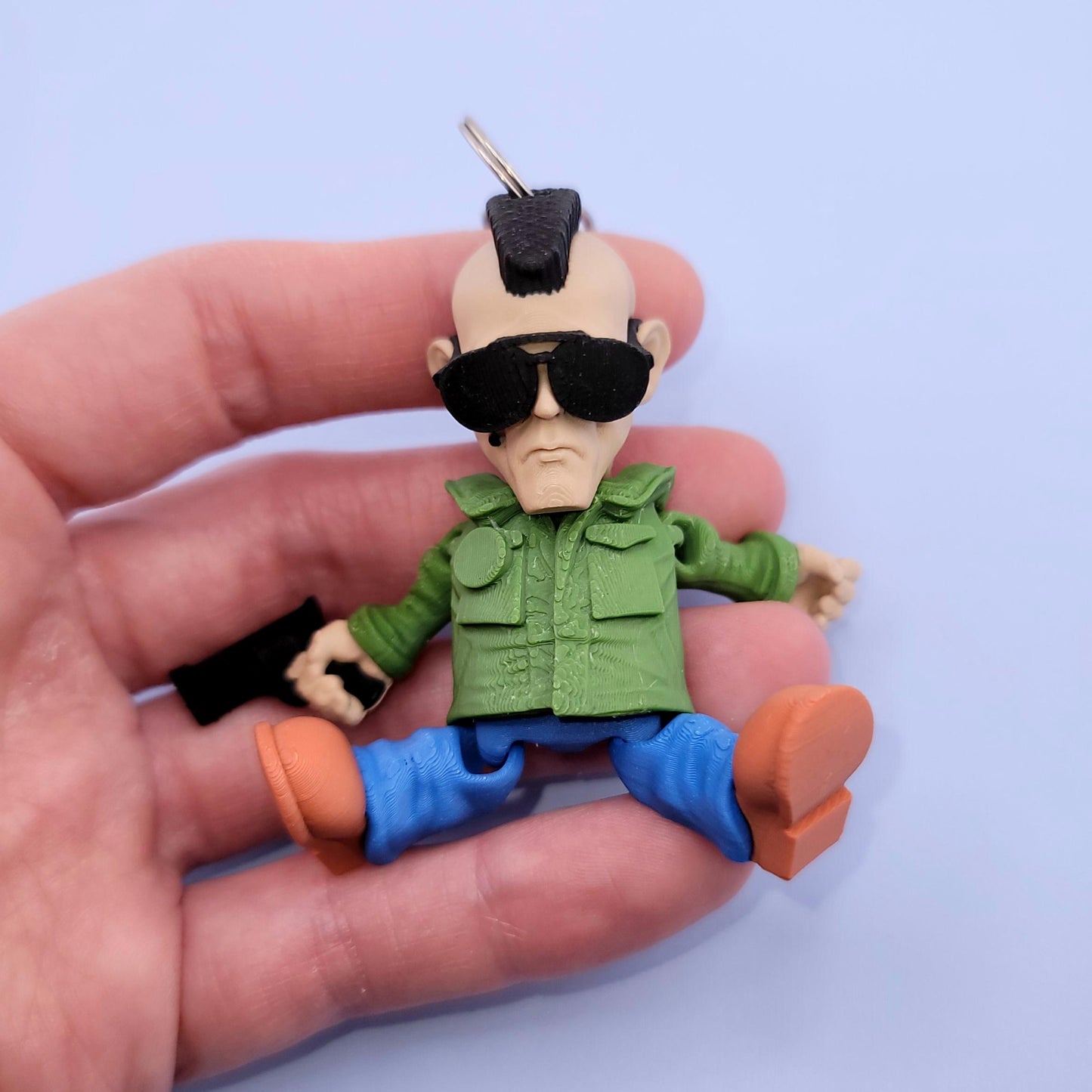 Vengeful Travis Jiggly Keychain - One of a Kind, Artist Designed Keychains