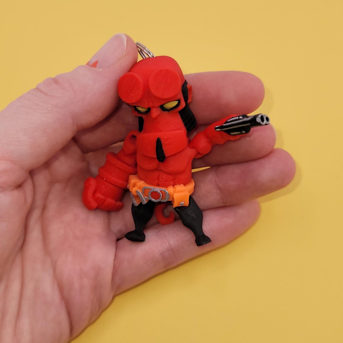 Hellguy Jiggly Keychain - One of a Kind, Artist Designed Keychains