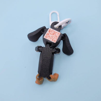 Dachshund Jiggly Keychain - One of a Kind, Original Designs, Unique Charming Keychains