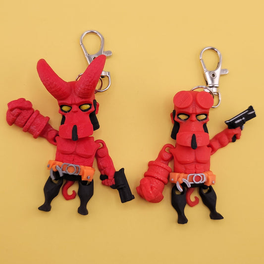 Hellguy Jiggly Keychain - One of a Kind, Artist Designed Keychains