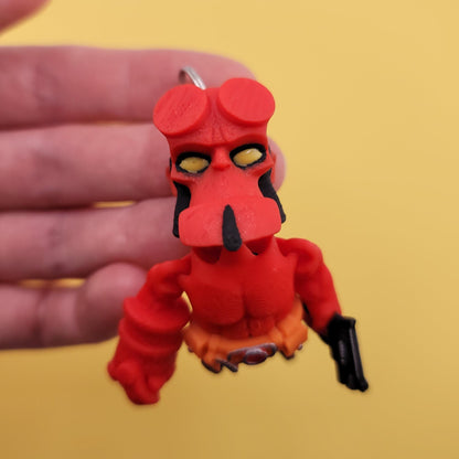 Hellguy Jiggly Keychain - One of a Kind, Artist Designed Keychains