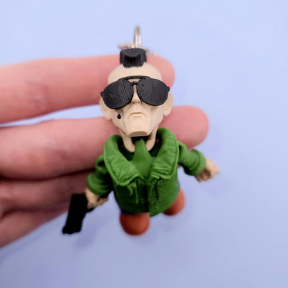 Vengeful Travis Jiggly Keychain - One of a Kind, Artist Designed Keychains